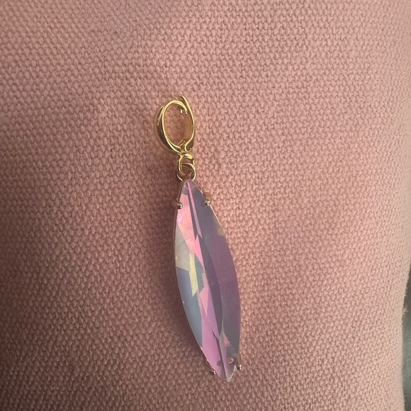 Elegant Gold and Pink Pendant - Picture 6 of 7